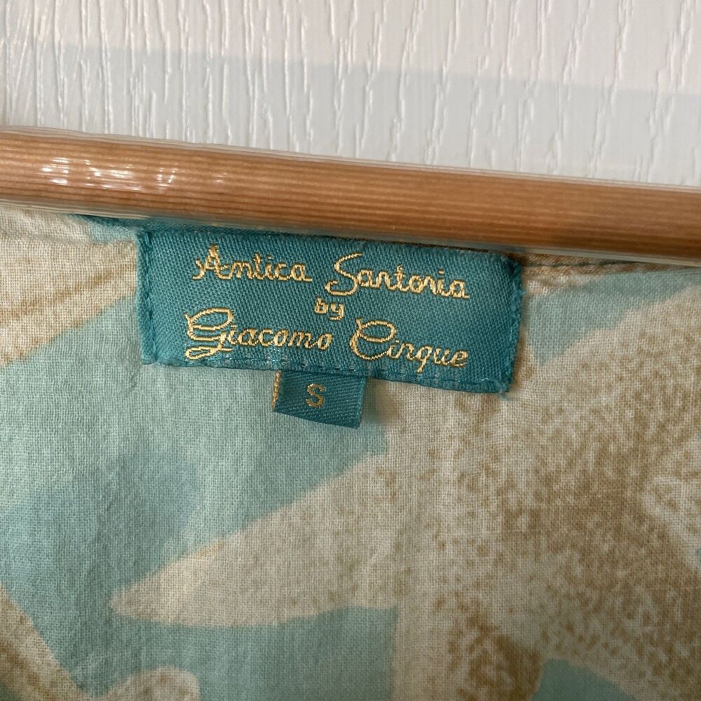 ANTICA SARTORIA  SMALL AQUA Sand Dollar Dress/beach Coverup - Picture 7 of 9